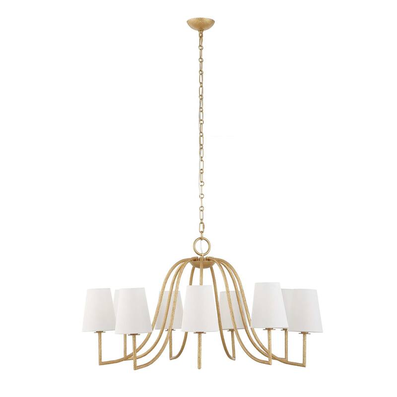 Uttermost Seville 9 Light Gold Chandelier - 42"W x 42"D x 21.625"H