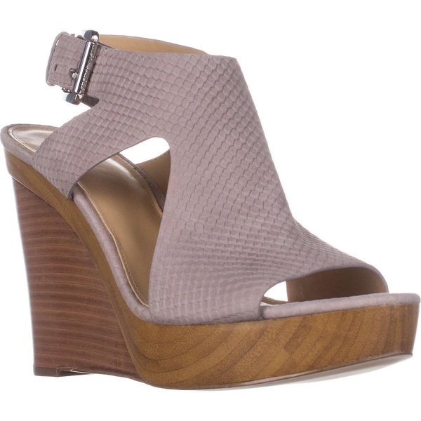 Shop MICHAEL Michael Kors Josephine Platform Wedge Sandals, Mink - On ...