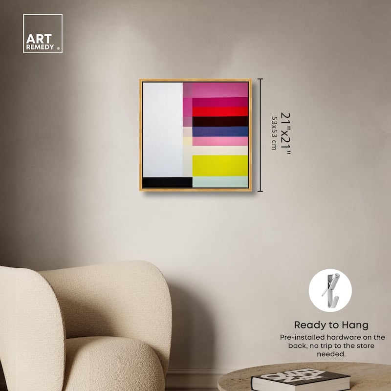 Quadratic Composition Canvas by Art Remedy