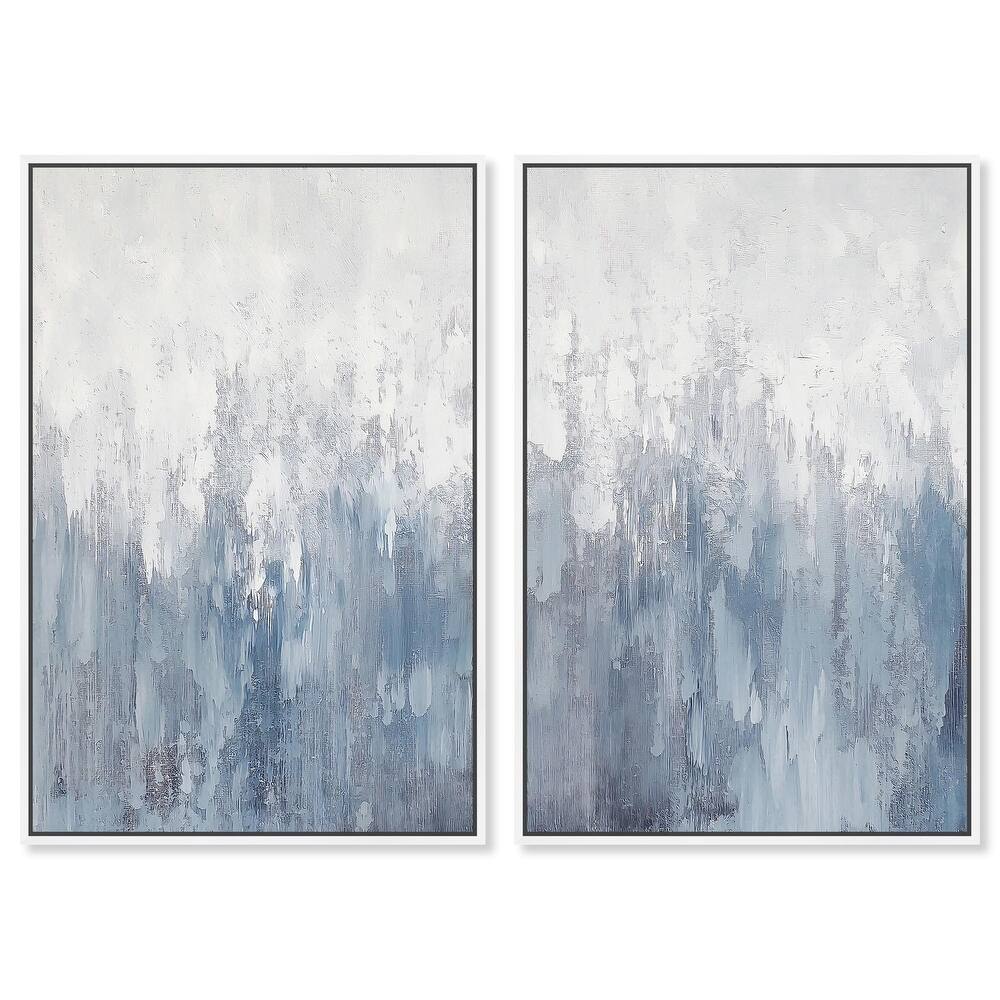 Frosted Glass Canvas Set of 2 by Art Remedy