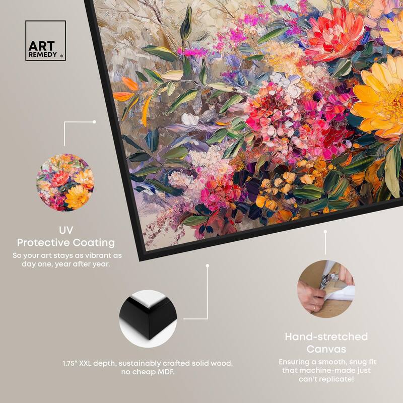 Golden Hour Garden Canvas by Art Remedy