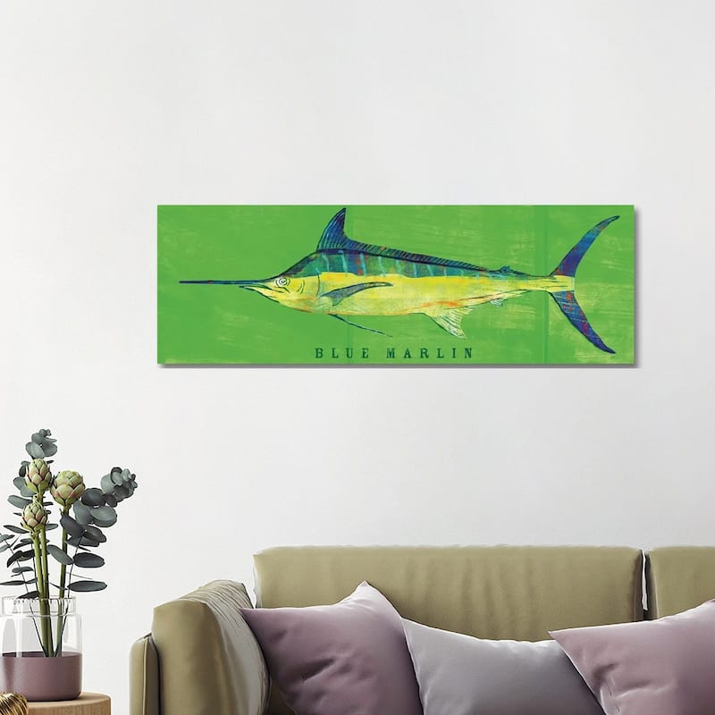 iCanvas "Blue Marlin" by John Golden Canvas Print - 16x48x1.5
