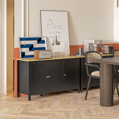 Sideboard Buffet Cabinet with Doors, Cupboard, for Entryway