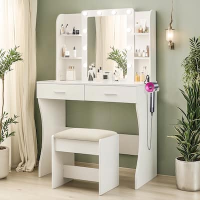 Versatile Vanity Desk with Multiple Functions and Stylish Design for Bedroom