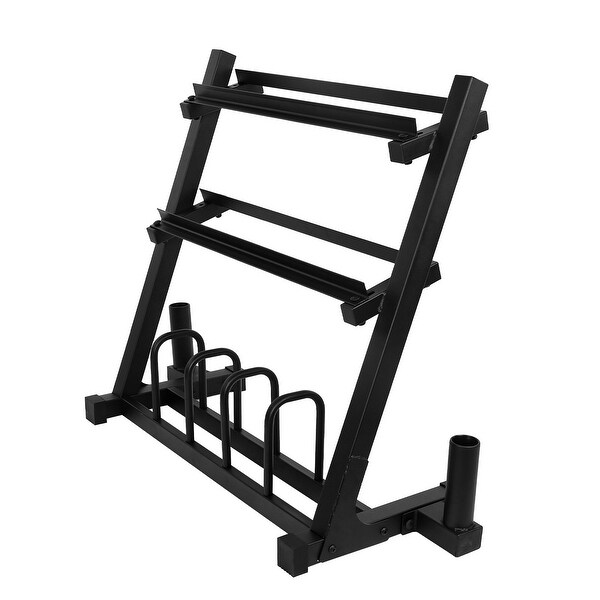 Multifunctional Dumbbell Rack Bell Weight And Double Vertical