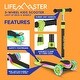preview thumbnail 46 of 52, 3-Wheel Kids Scooter with Multi-Color Lights on Deck & Wheels – 5-Height Adjustable Handlebar,