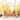 Glitzhome 14"L Harvest Wooden House/Brush Trees Table Decor