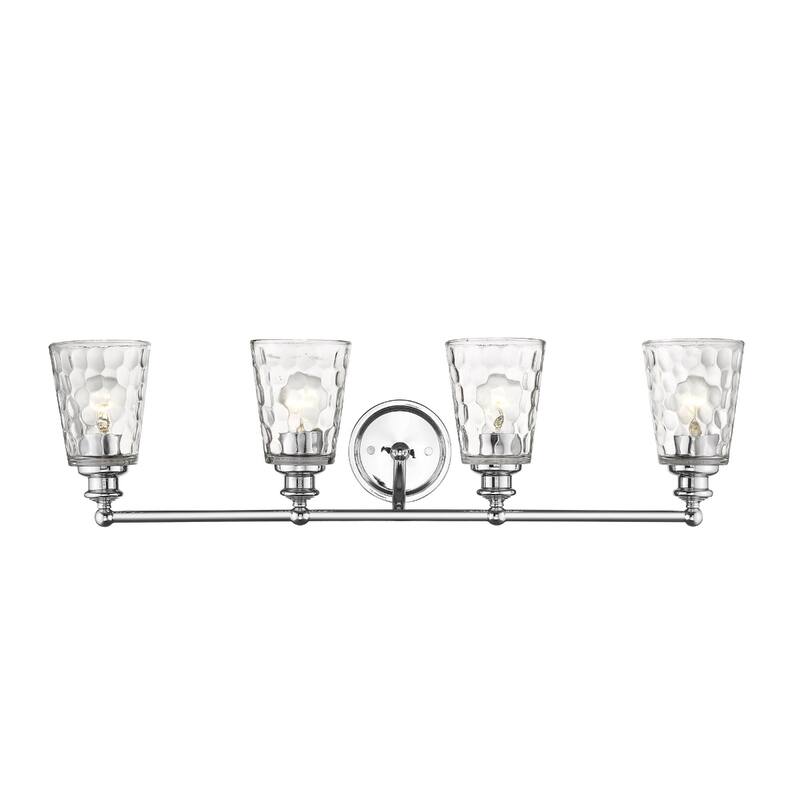 Modern Transitional Hardwired Wall Light with Reversible Mount and Clear Glass Shade LED Compatible