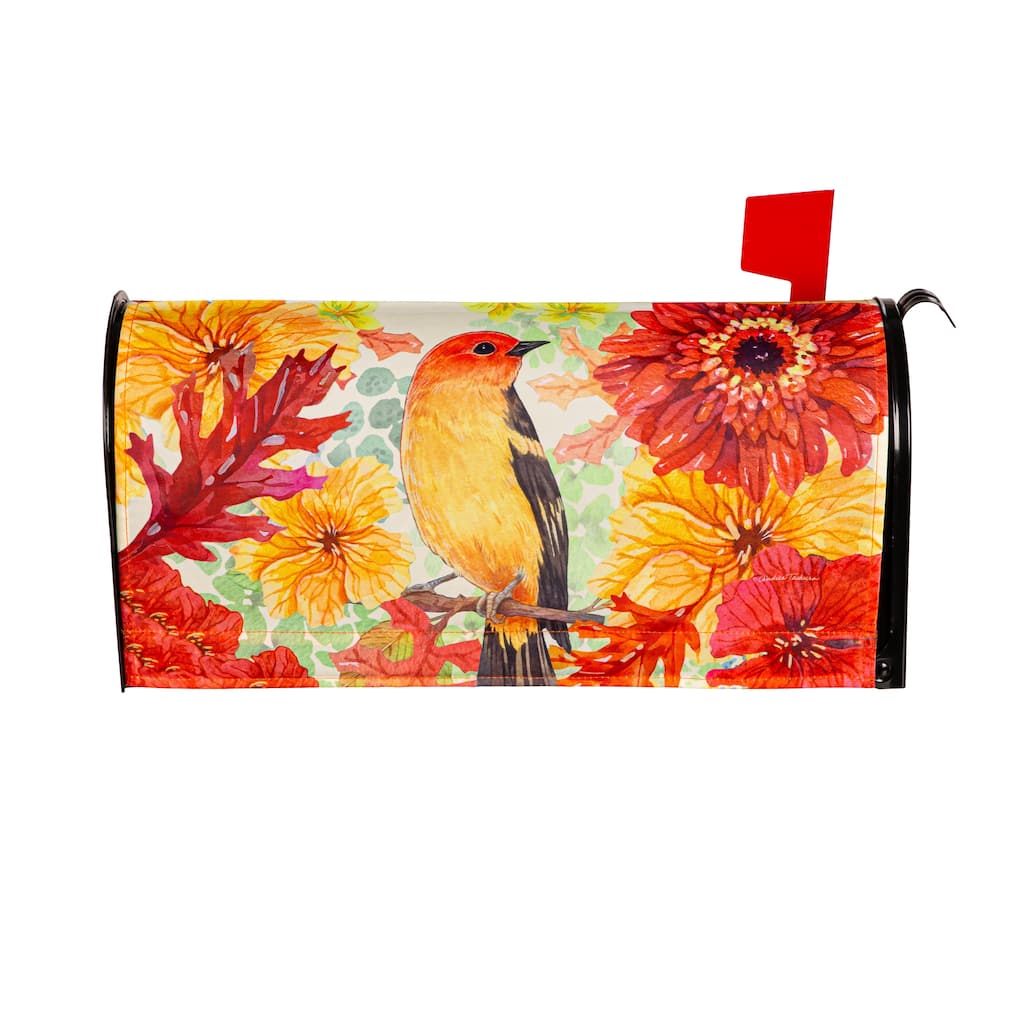 Changing Seasons Bird Mailbox Cover