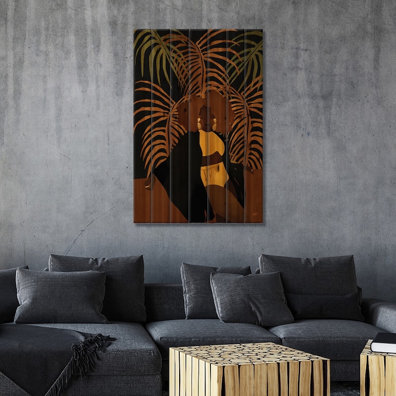 Naomi Print On Wood by Bria Nicole - Multi-Color