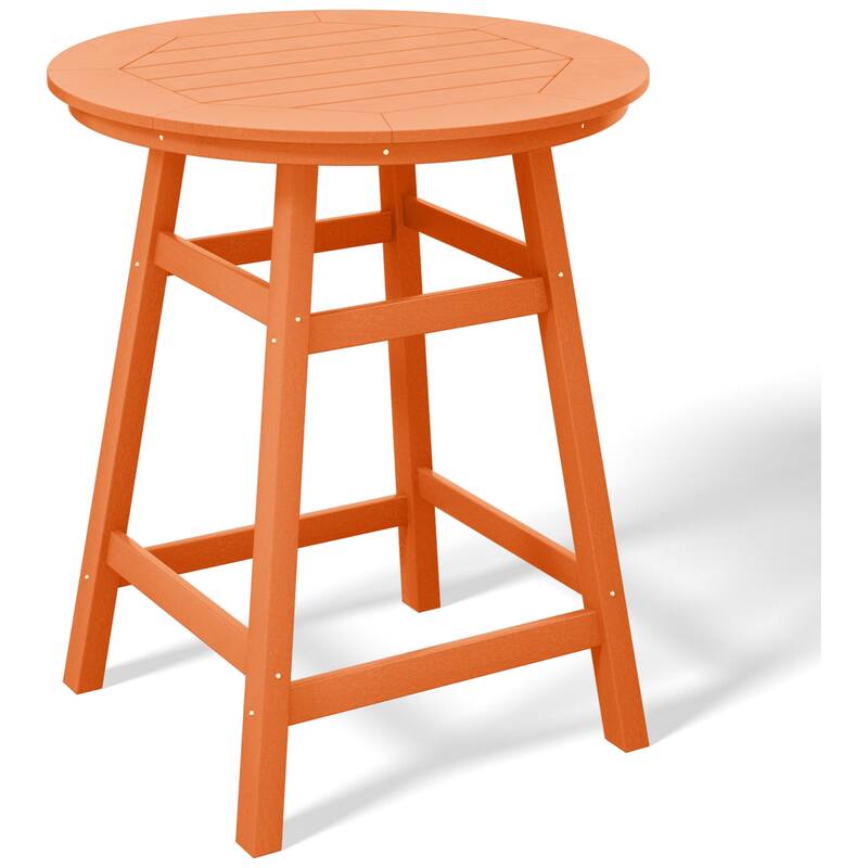 Polytrends Laguna Hdpe All Weather Outdoor Patio 35" Round Counter Table