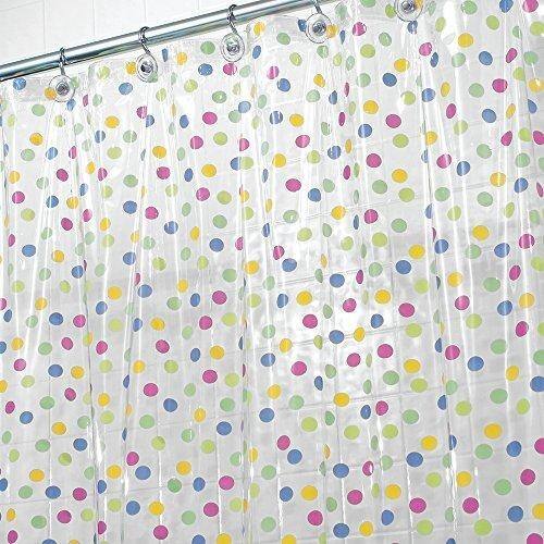 Polka-Dot Shower Curtain, 72 x 72-Inches, Multi-Colored