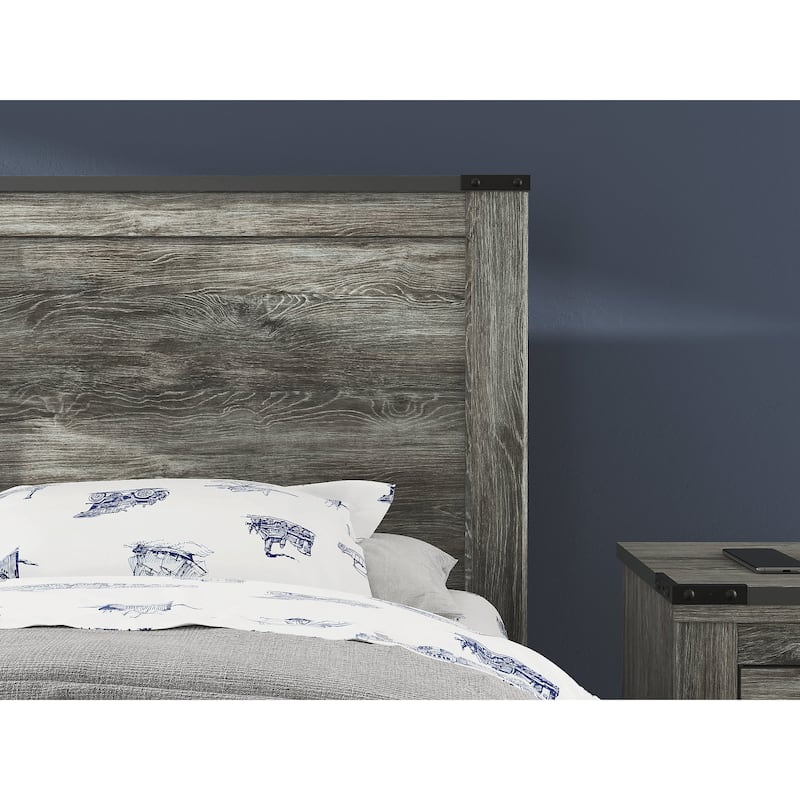 Signature Design by Ashley Frandern Gray Panel Headboard - Twin