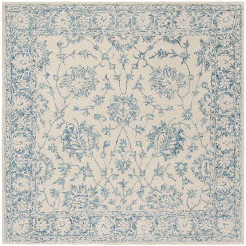 SAFAVIEH Handmade Blossom Unni Modern Floral Wool Rug
