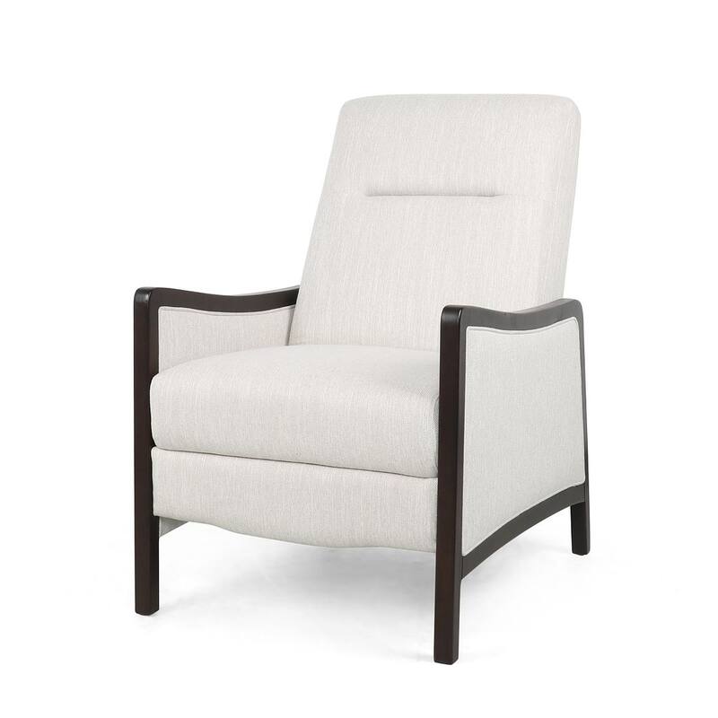 Mid-Century Modern Design Fabric Recliner Chair by Christopher Knight Home