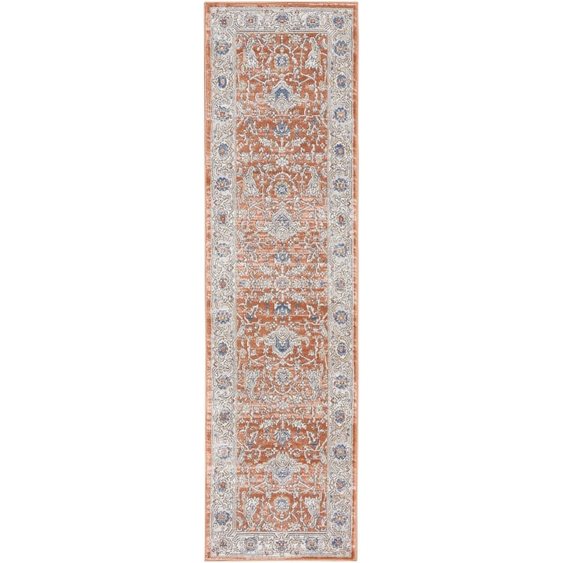 New Concept Washables Series 4 Indoor only Persian Area Rug - 2' 2" x 7' 6" - Grey/Multi - Runner