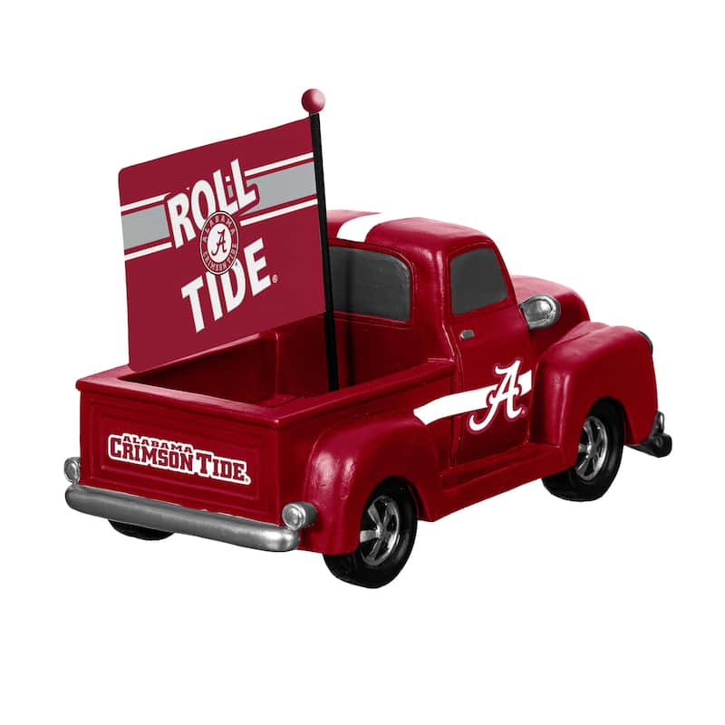 NCAA Rally Truck Garden Statue with Team Flag