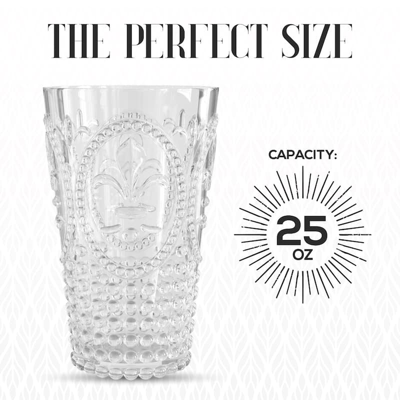 Elle Decor Set of 4 Acrylic Water Tumblers