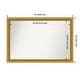 preview thumbnail 148 of 191, Wall Mirror Choose Your Custom Size - Extra Large, Townhouse Gold Wood Outer Size: 44 x 30 in