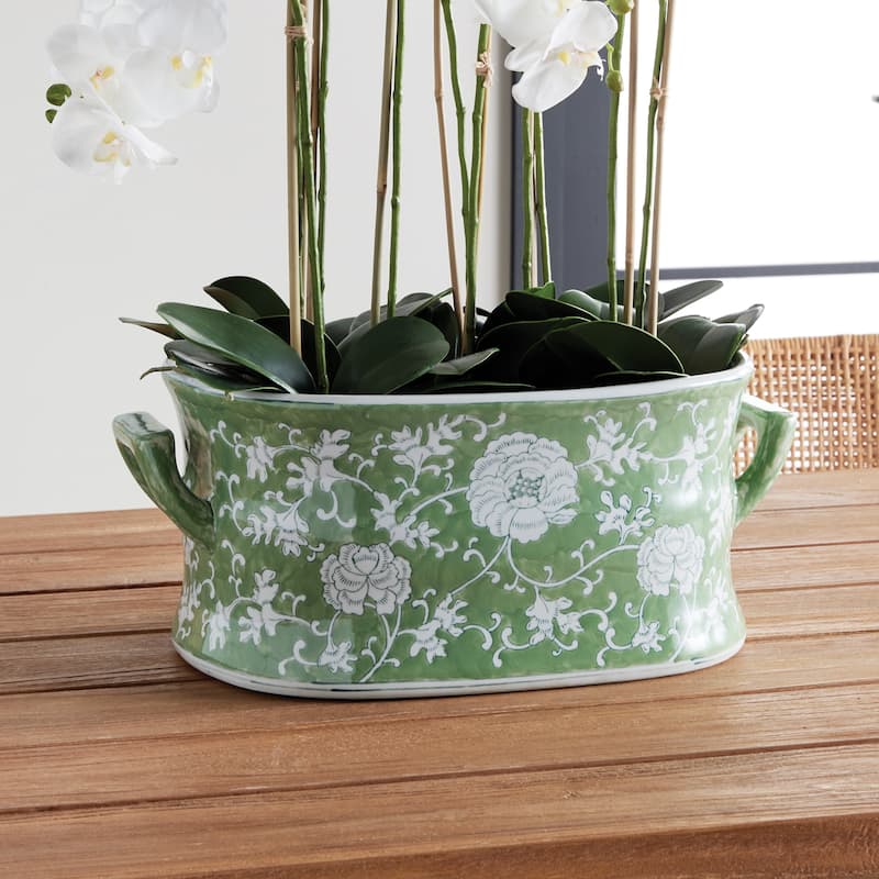 Imperial Chinoiserie Lotus Planter