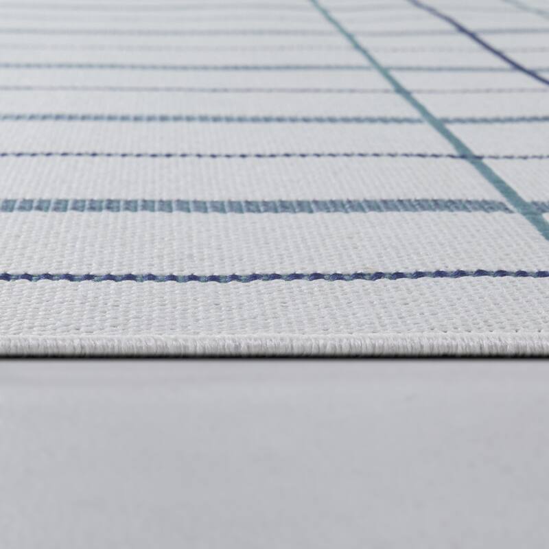 Sherwin Modern Plaid Indoor/Outdoor Area Rug