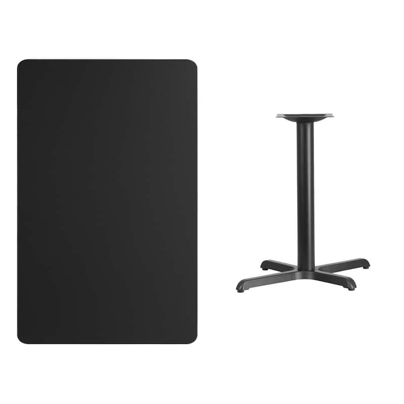 30'' x 48'' Rectangular Laminate Table Top w/ 23.5'' x 29.5'' Table Height Base - 30"W x 48"D x 31.125"H