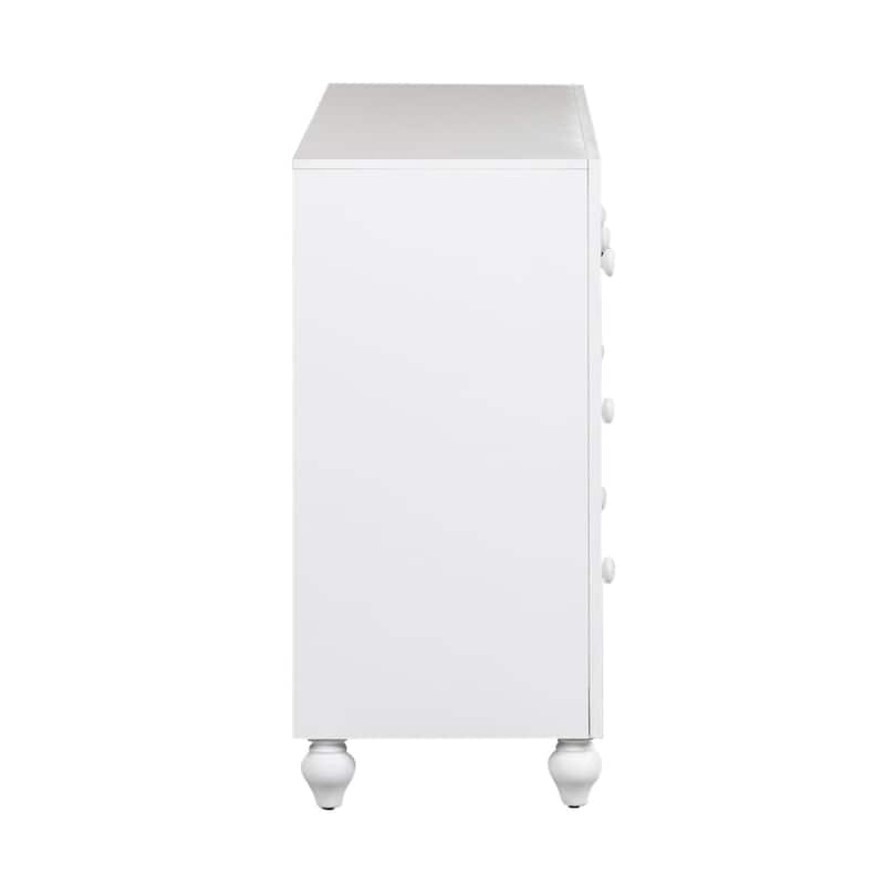 Copper Grove Cottage View White 6 Drawer Dresser