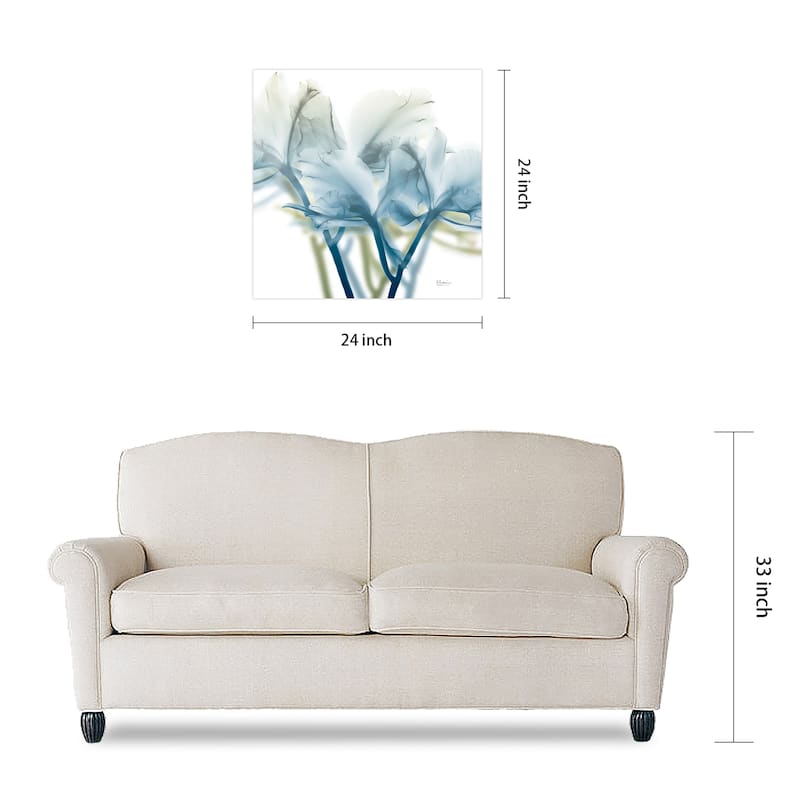 "Unfocused Beauty 3" Frameless Free Floating Tempered Glass Panel Graphic Wall Art