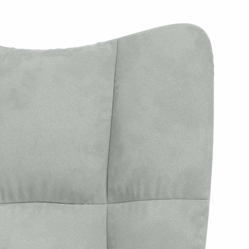 vidaXL Rocking Chair Accent Side Chair Padded Seat for Living Room Velvet