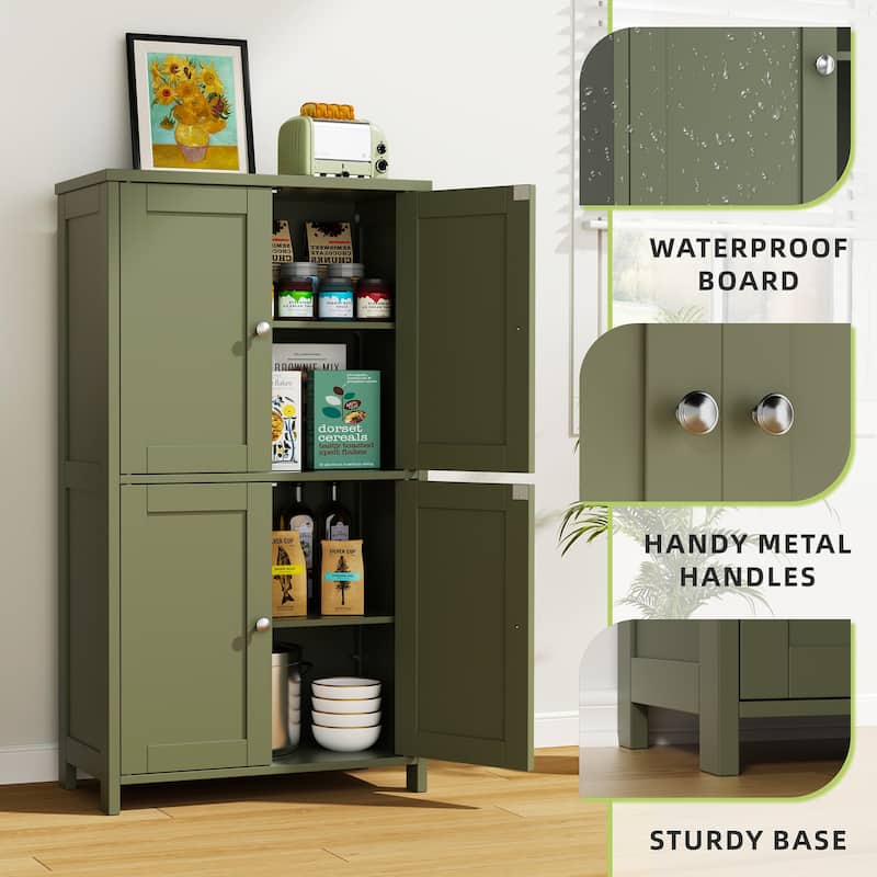 Multi-Room Storage Cabinet with Waterproof Board – Organizer for Bathroom, Kitchen & Living Room