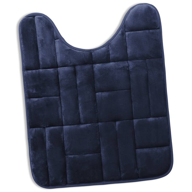 Clara Clark Ultra Soft Non Slip and Absorbent Bath Rug - Tiled Velvet Memory Foam Bath Mat