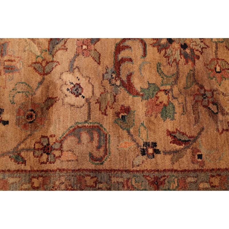 ECARPETGALLERY Hand-knotted Finest Agra Jaipur Light Brown Wool Rug - 8'0 x 10'1