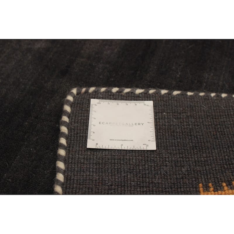 Kashkuli Gabbeh Grey Rug 3'10" x 3'9" - 3'10 x 3'9