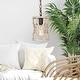 preview thumbnail 10 of 12, Farmhouse 1-Light Rustic Wood Cylinder Island Pendant Lights for Dining Room - 6'' L x 6'' W x 11'' H