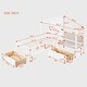 preview thumbnail 24 of 28, Twin Size House Bed with Upholstered Sofa