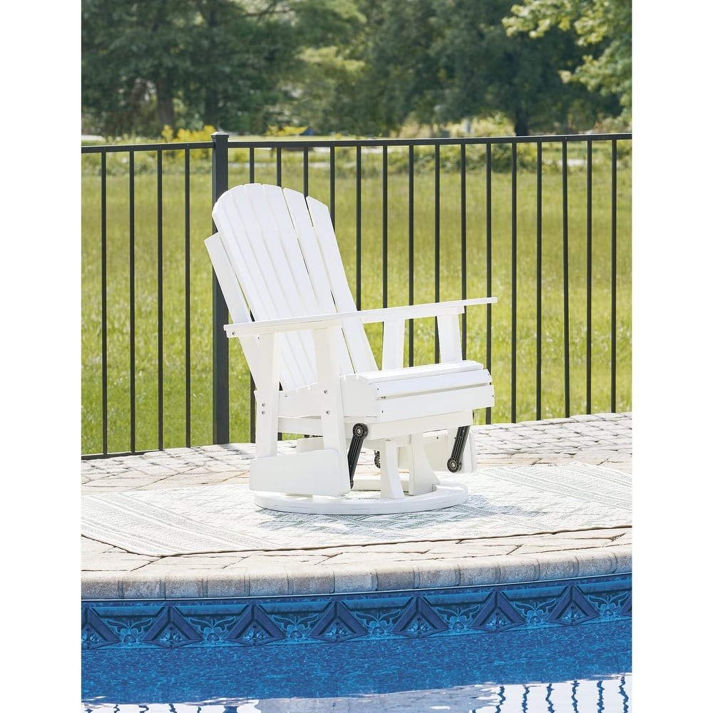 Signature Design by Ashley Hyland wave Outdoor Swivel Glider Chair - 30.88" W x 30.5" D x 41.63" H