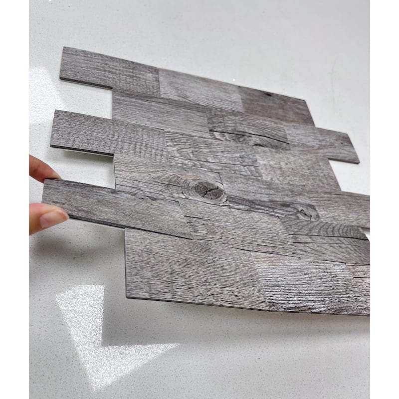 Art3d 11.5"x11.4" Peel and Stick Tile (10-Pack) PVC Composite Laminate Material