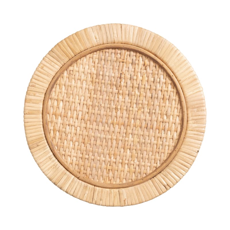 Kate and Laurel Rafina Rattan Drink Table - 9x9x22