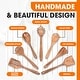 preview thumbnail 6 of 6, Cheer Collection Wooden Kitchen Utensils Set - 7 Piece
