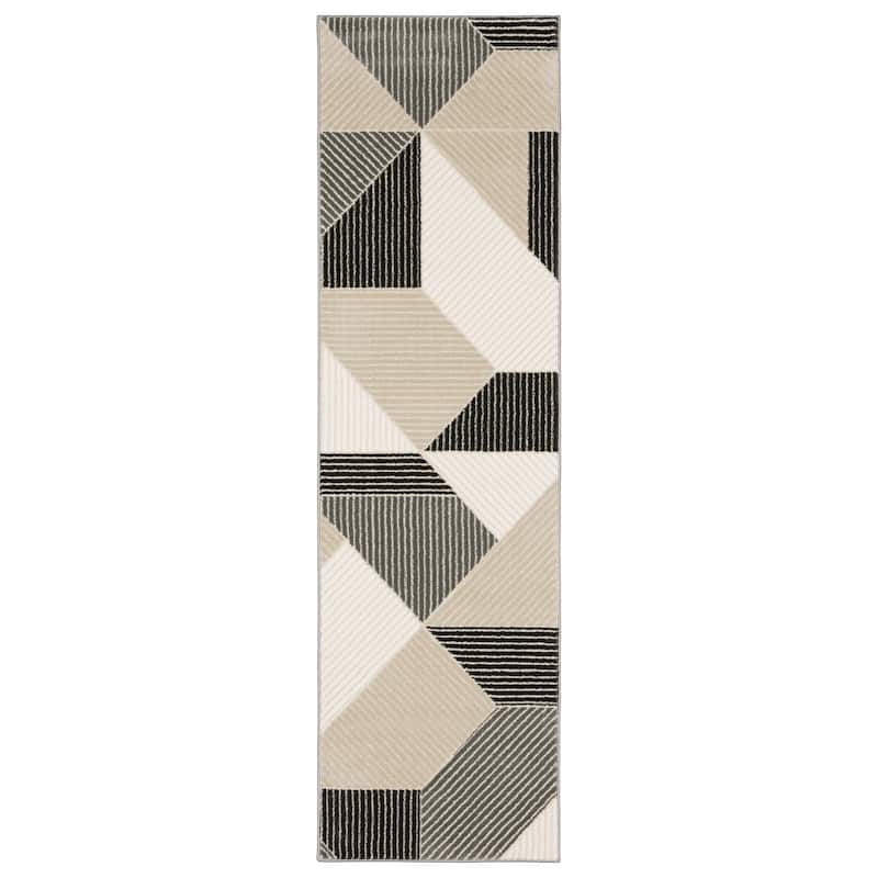 HomeRootsGeometric Modern Rectangle Area Rug