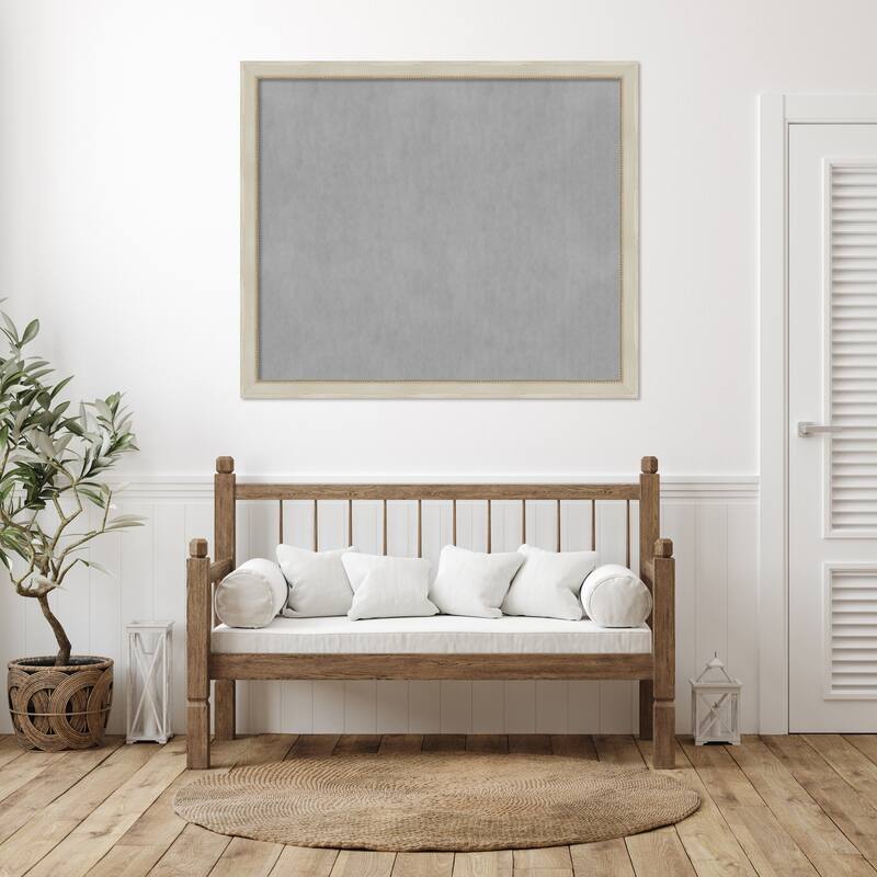 Amanti Art Parthenon Cream Framed Magnetic Board