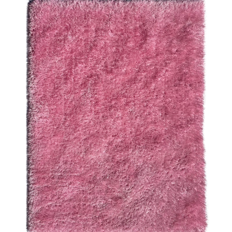 RugBerry Romance Pink Shag Area Rug Shaggy Fluffy Soft Thick Pile - 2' x 3' - Pink