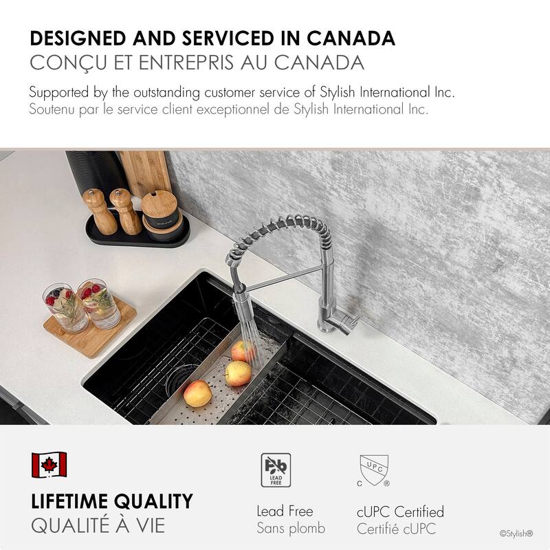 Milano Pull-Down Kitchen Faucet with water filter. Stainless Steel Gold.