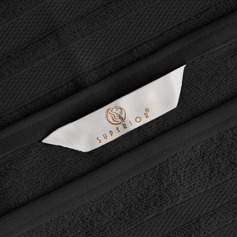 Superior Ultra-Soft Cotton Solid Medium Weight Bath Towel Set of 2