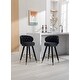 preview thumbnail 34 of 47, Ostweer Furniture Set of 2 Solid Wood Bar Stools - Beige