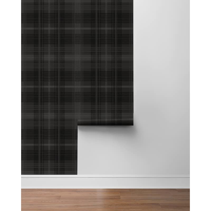 Stacy Garcia Home Crossroads Plaid Peel and Stick Wallpaper