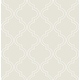 preview thumbnail 1 of 3, NuWallpaper Taupe Quatrefoil Peel & Stick Wallpaper - 216in x 20.5in x 0.025in