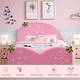 preview thumbnail 5 of 9, Costway Kids Children Upholstered Platform Toddler Bed Bedroom