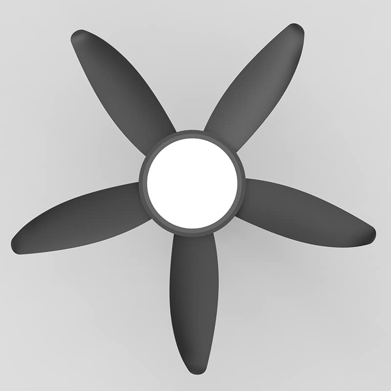 42-inch Eye-Protecting Light Source Walnut-Coloured Fan Blades High Airflow Plug-and-Play Fan Blades ABS Ceiling Fan Light