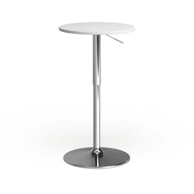 Porch & Den Oakberry 23-inch Wood Top Adjustable Bar Table